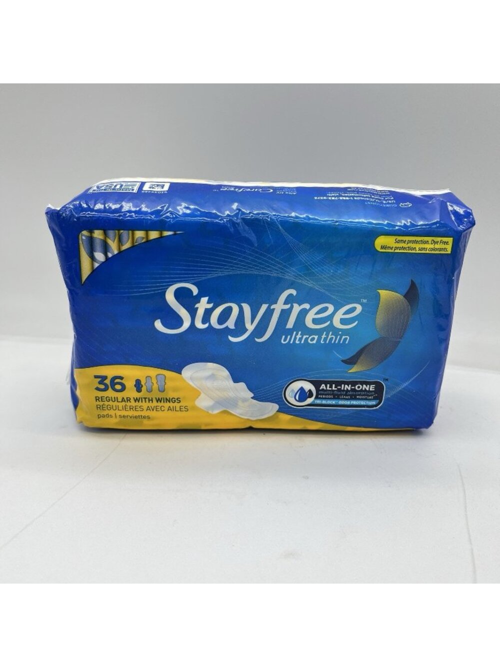 (1) Stayfree Ultra Thin Regular Pads with Wings – 36 Count, New